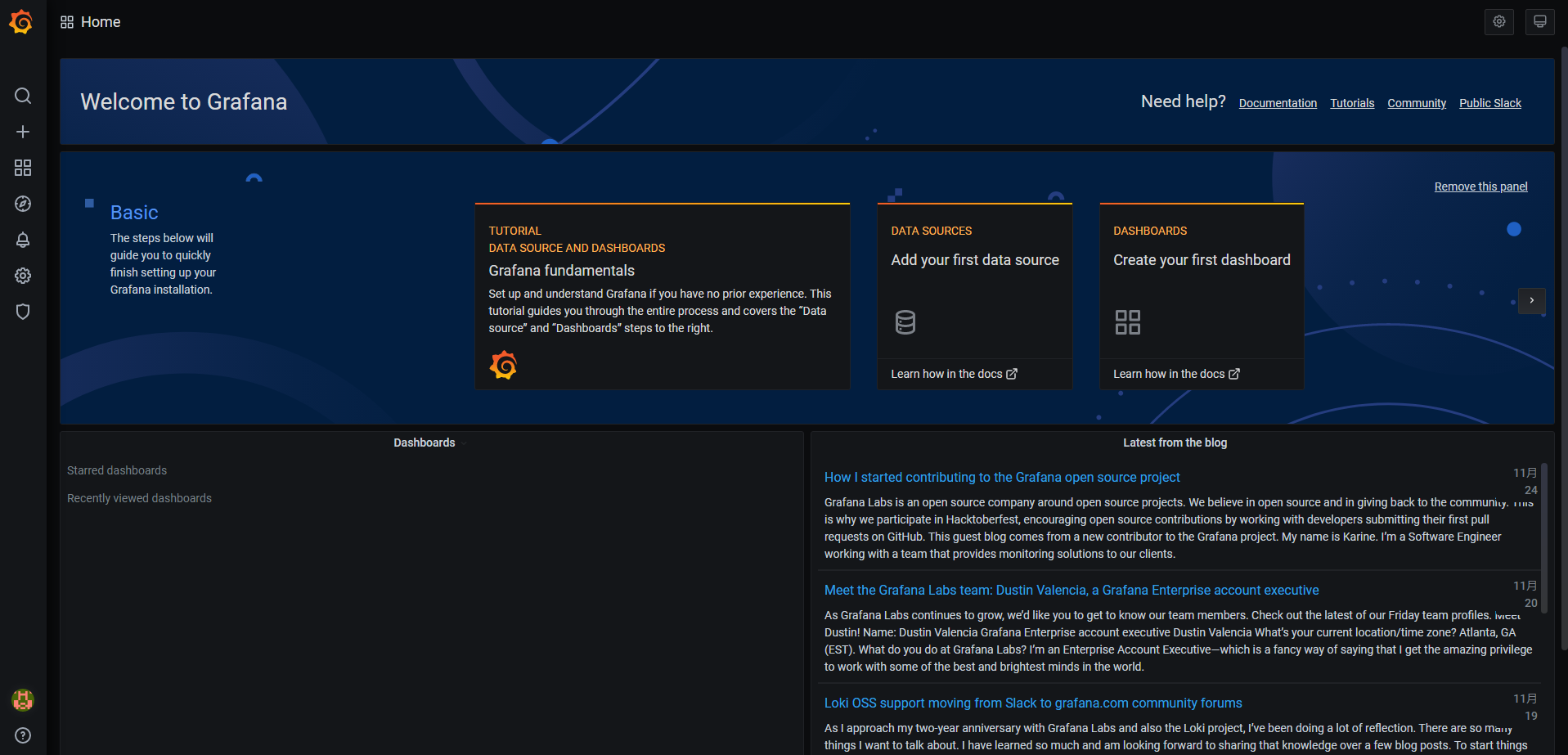 grafana-home